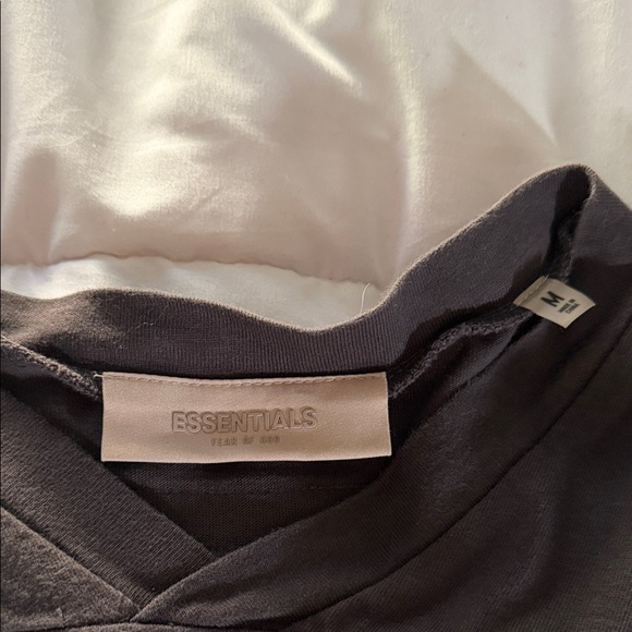 Essentials Football style Charcoal Tee - Picture 2 of 3